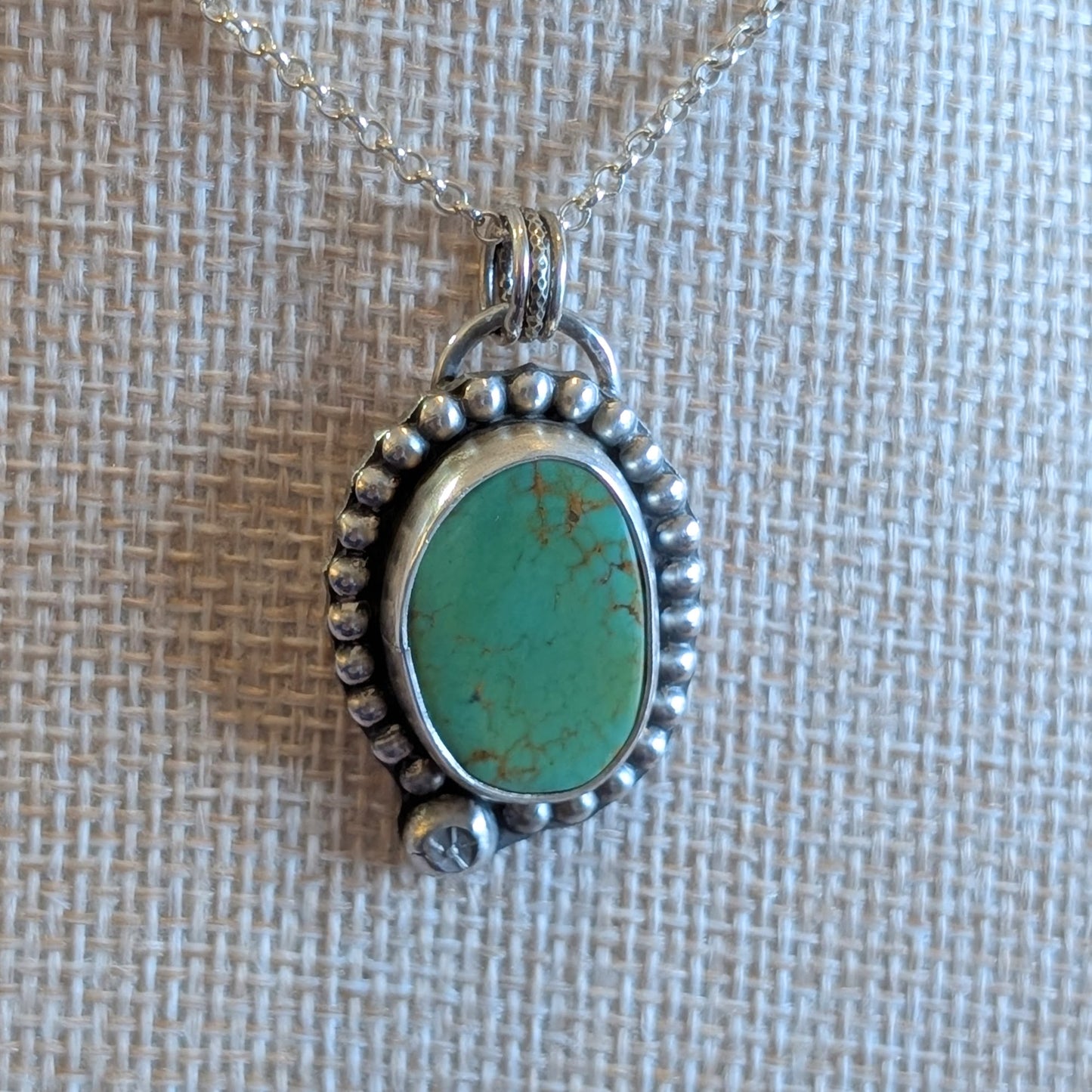 Royston Turquoise Pendant Necklace