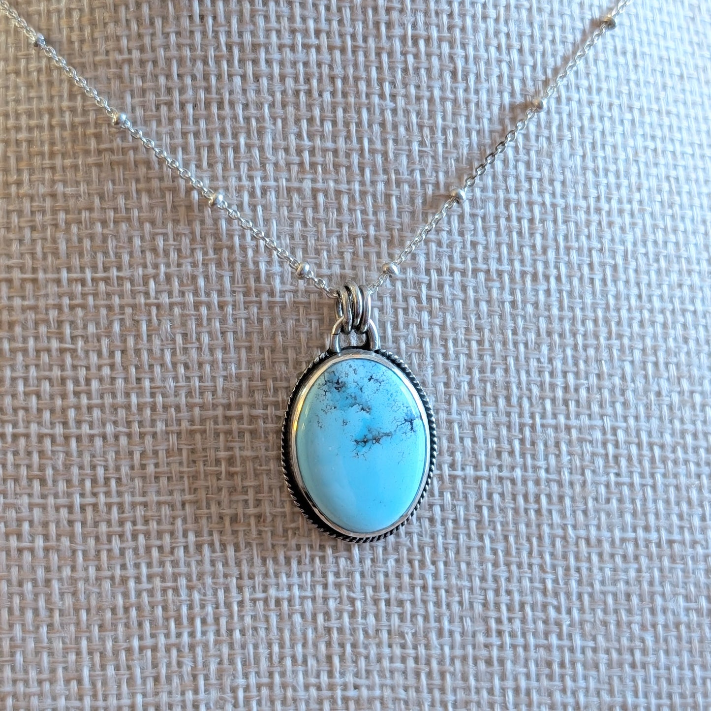 Golden Hills Turquoise Pendant Necklace