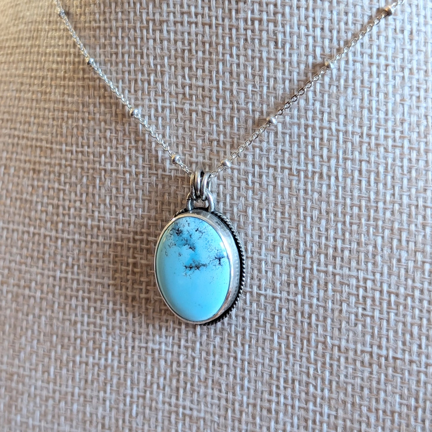 Golden Hills Turquoise Pendant Necklace