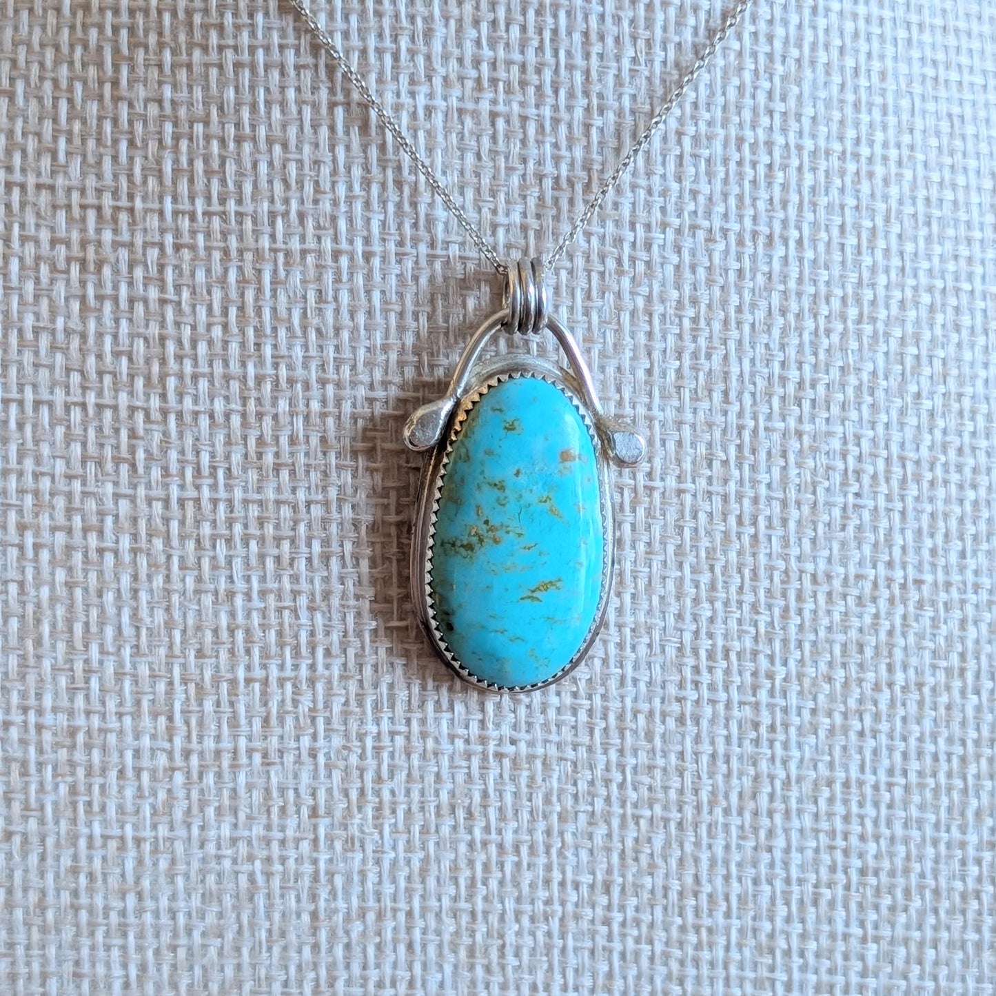 Tyrone Turquoise Pendant Necklace
