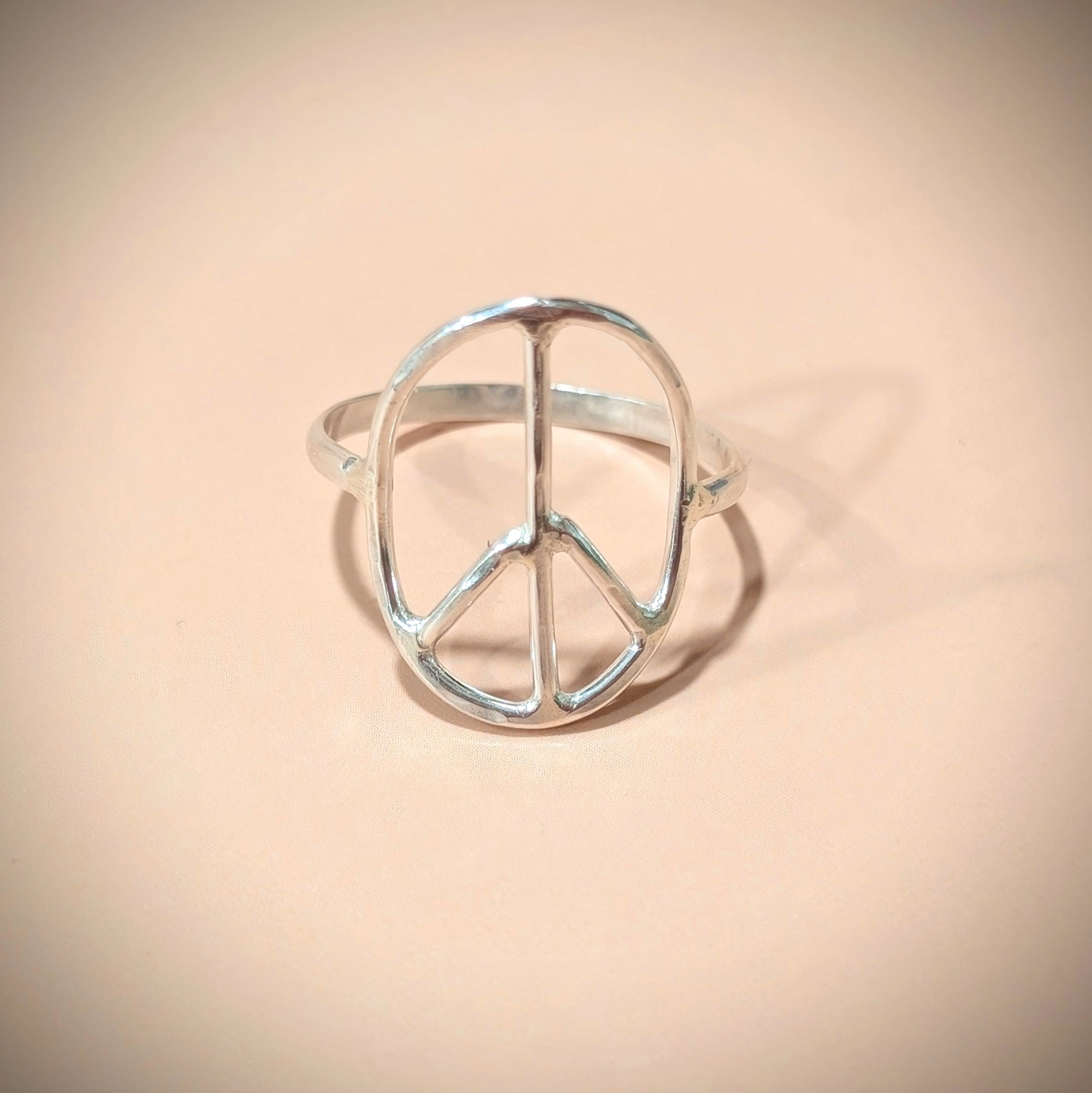Peace Ring – Blue Eyed Silver